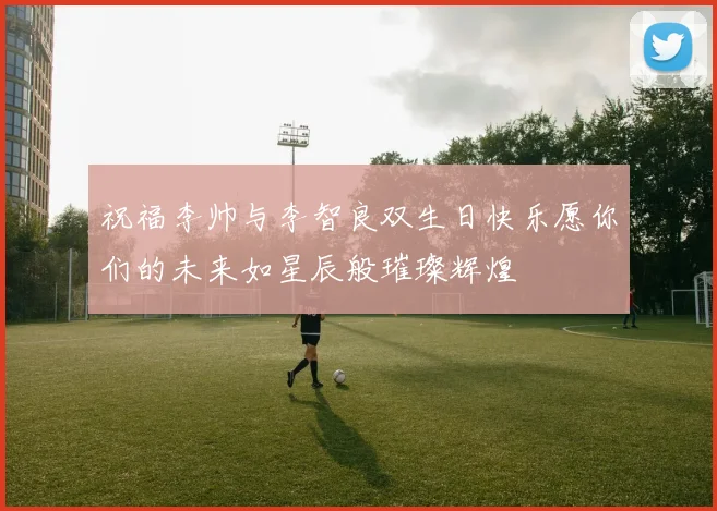 祝福李帅与李智良双生日快乐愿你们的未来如星辰般璀璨辉煌